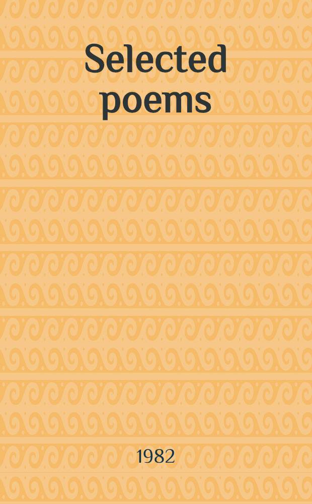 Selected poems