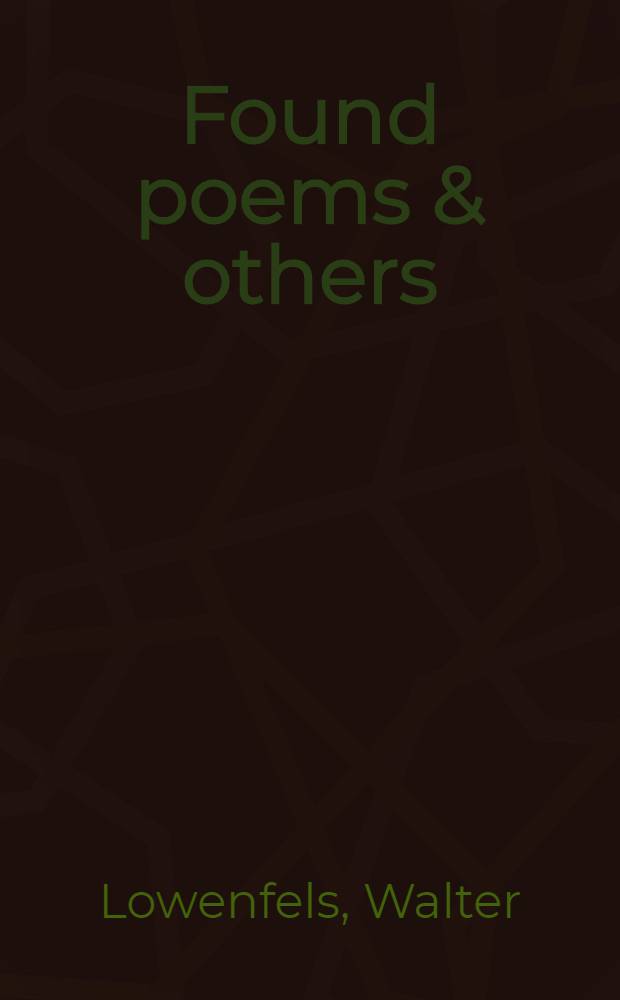 Found poems & others