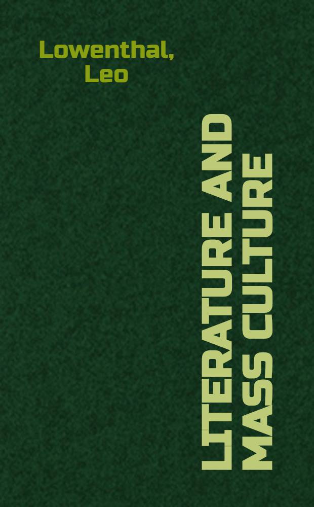 Literature and mass culture