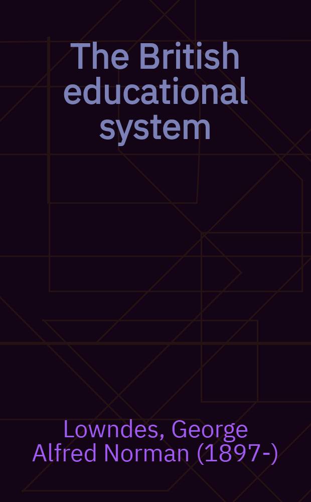 The British educational system