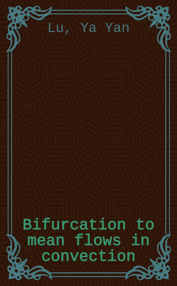 Bifurcation to mean flows in convection