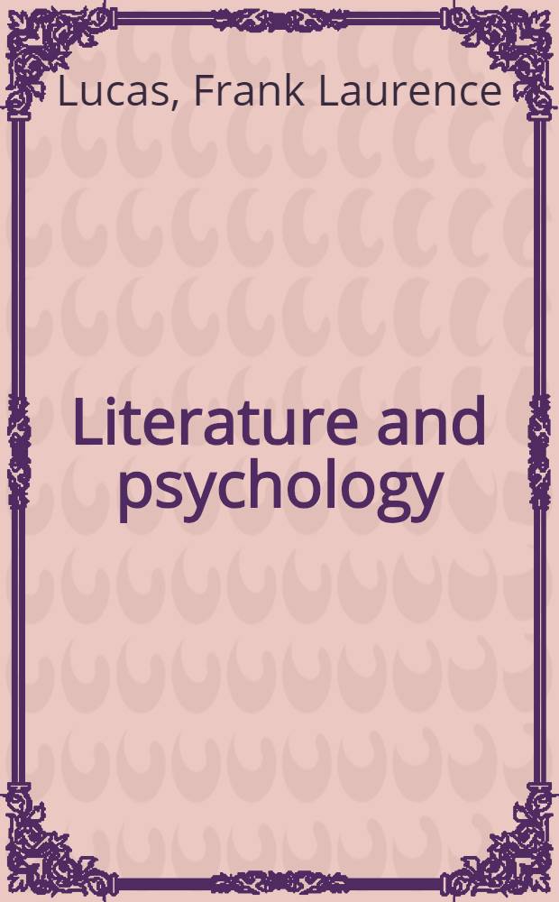 Literature and psychology
