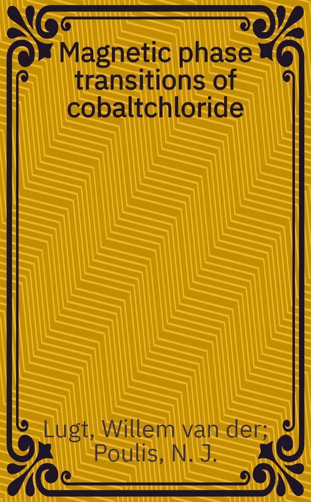 Magnetic phase transitions of cobaltchloride