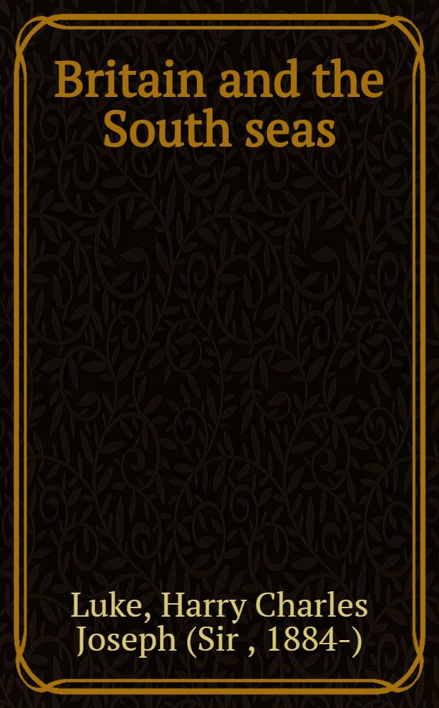 Britain and the South seas