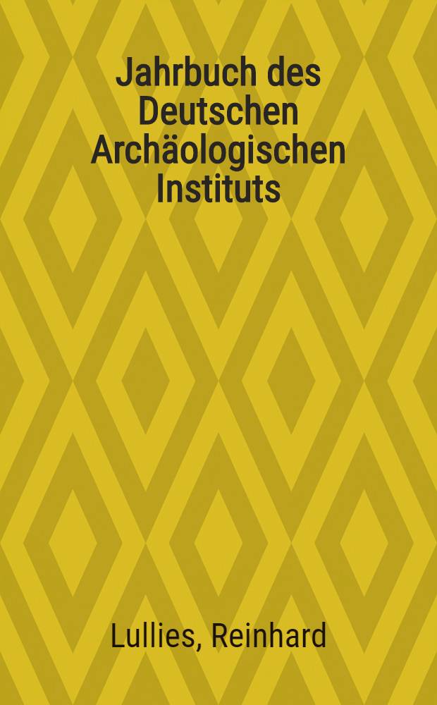 Jahrbuch des Deutschen Archäologischen Instituts : Register zu Bd. 31-40 1916-1925