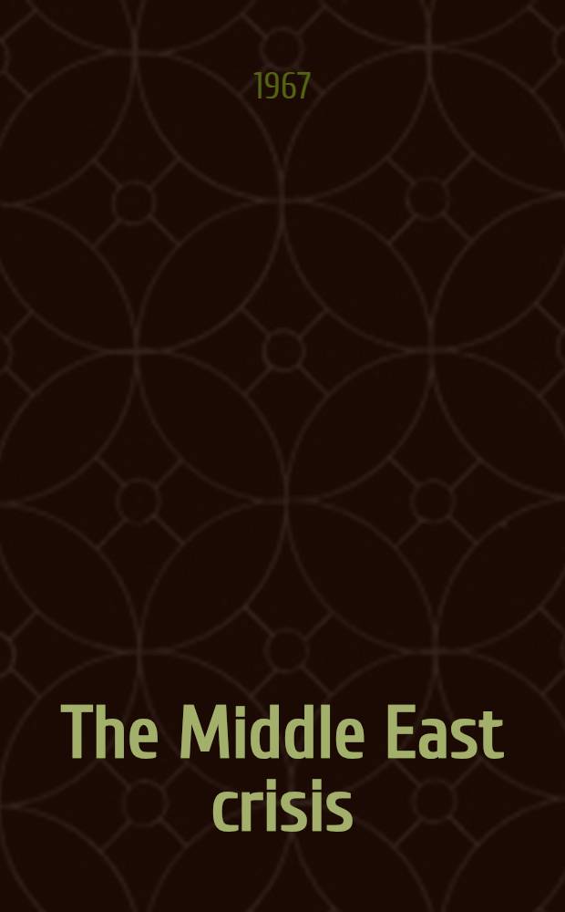 The Middle East crisis
