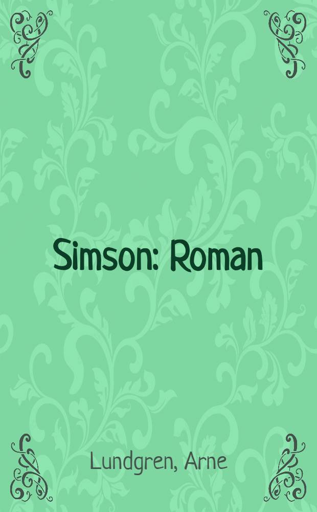 Simson : Roman