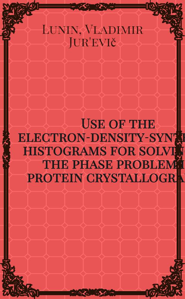 Use of the electron-density-synthesis histograms for solving of the phase problem in protein crystallography
