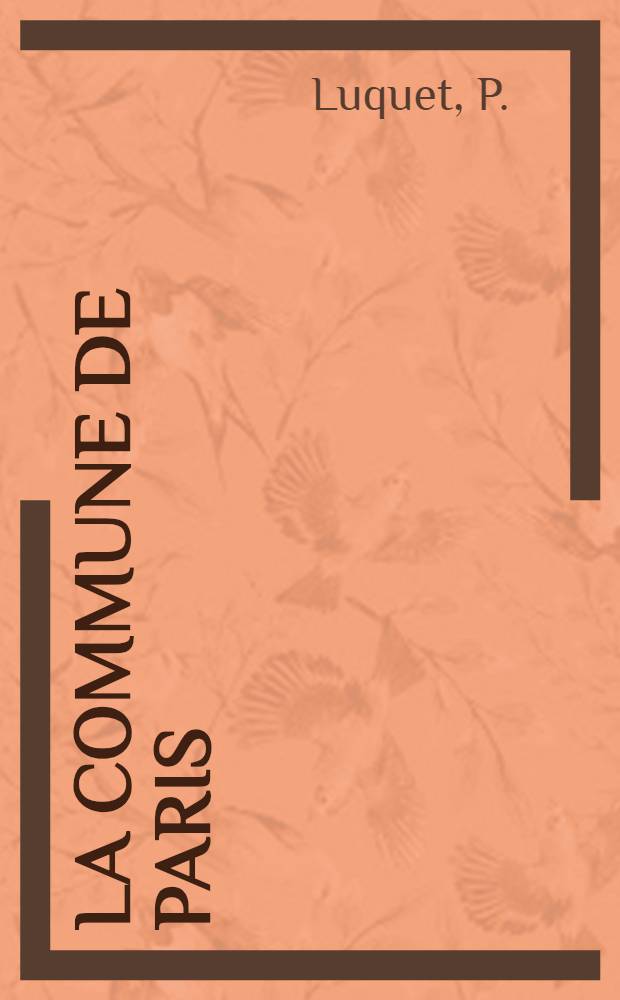 ... La Commune de Paris