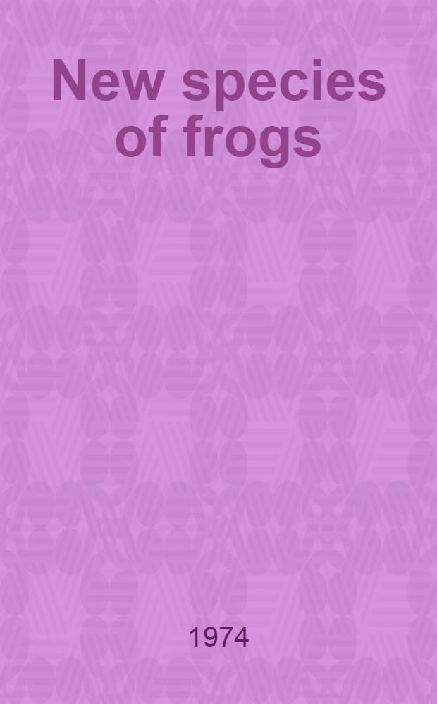 New species of frogs ( Leptodactylidae : Eleutherodactylus) from the Amazonian lowlands of Ecuador