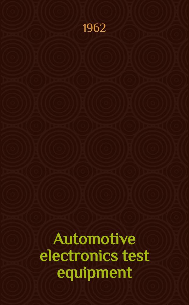 Automotive electronics test equipment