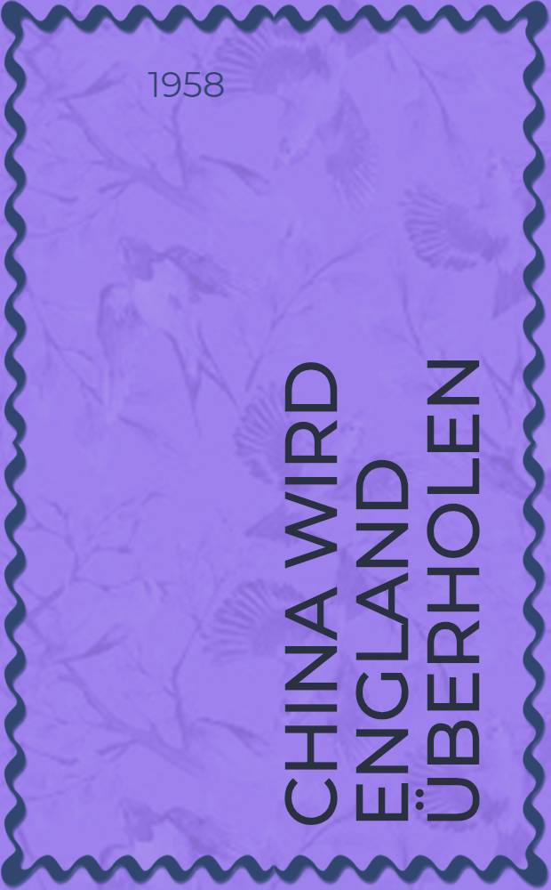 China wird England überholen