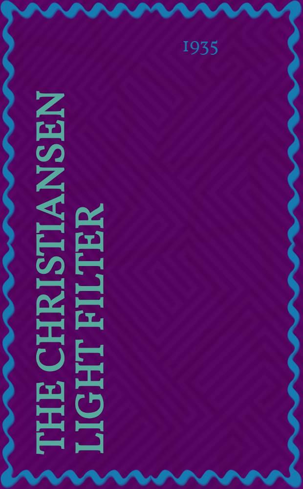 The Christiansen light filter: its advantages and limitations