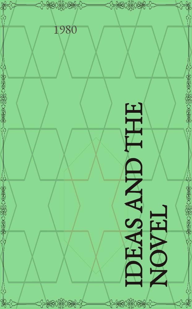 Ideas and the novel