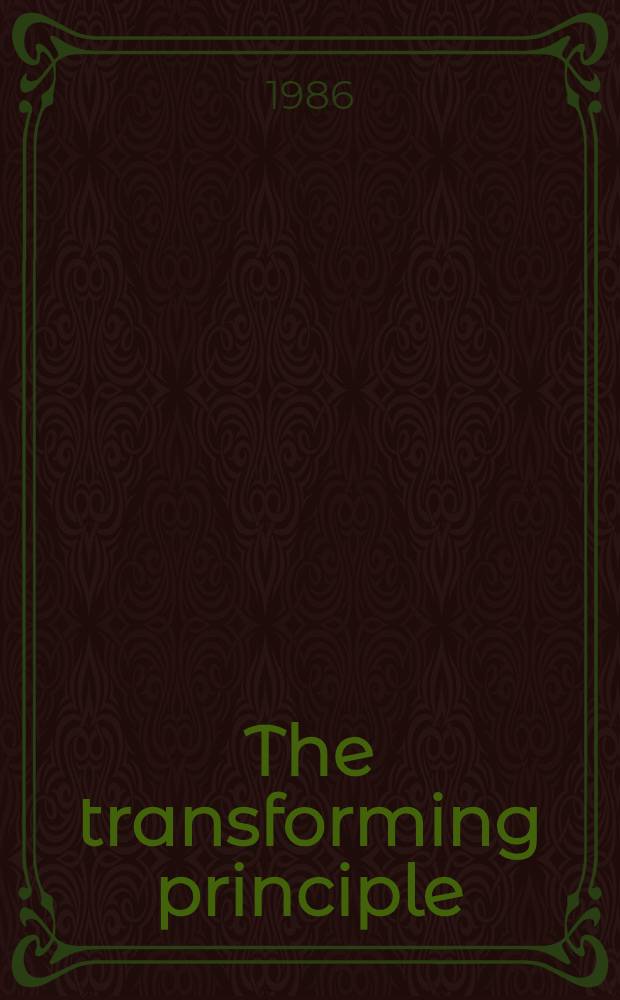 The transforming principle : Discovering that genes are made of DNA