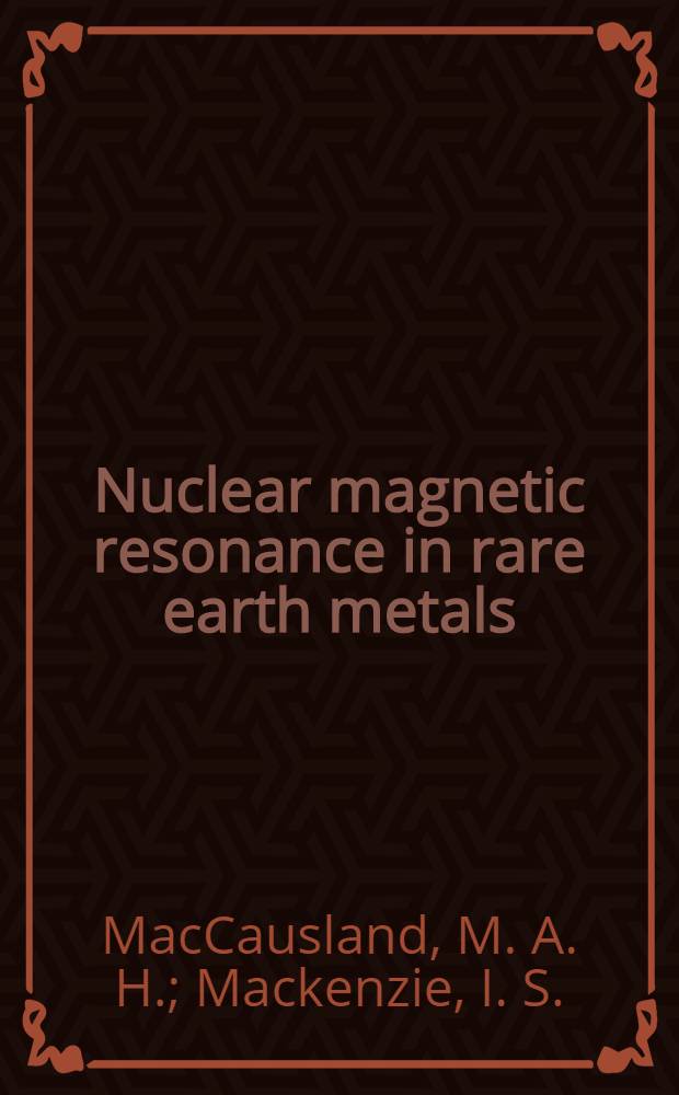 Nuclear magnetic resonance in rare earth metals