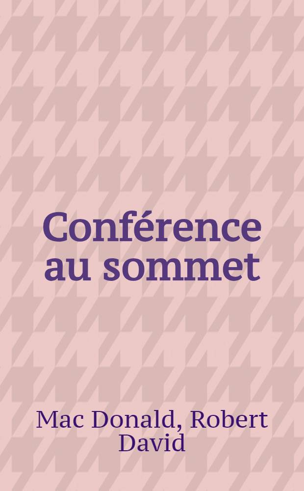 Conférence au sommet