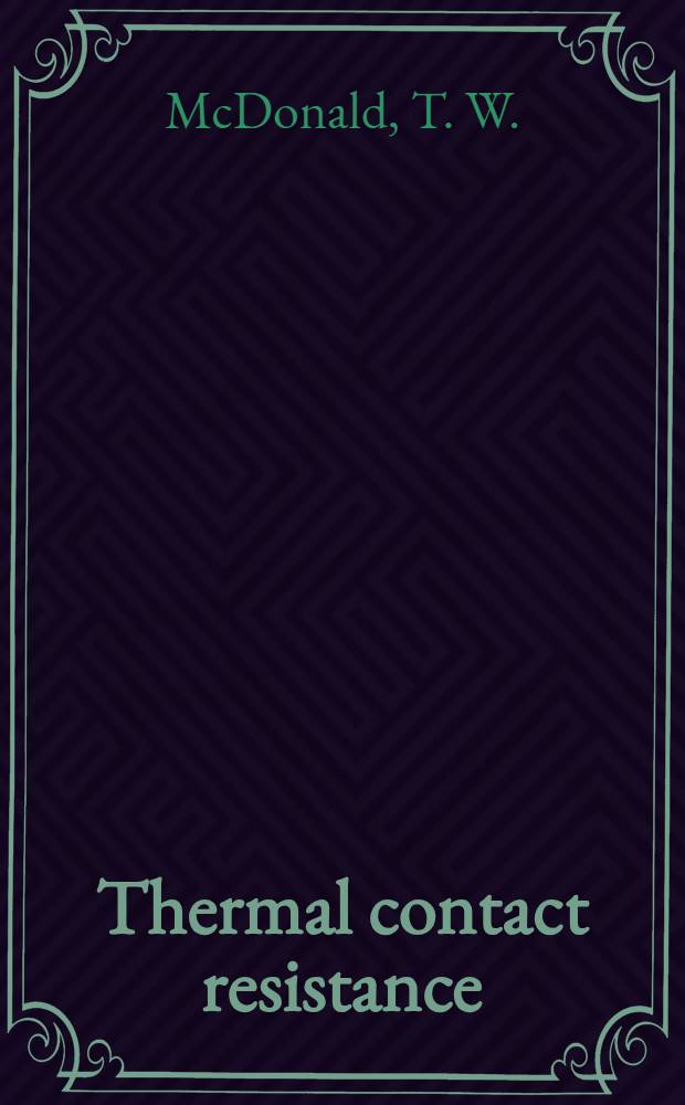 Thermal contact resistance