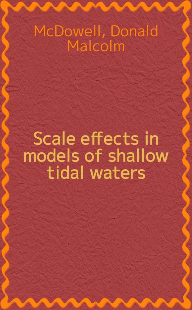 Scale effects in models of shallow tidal waters