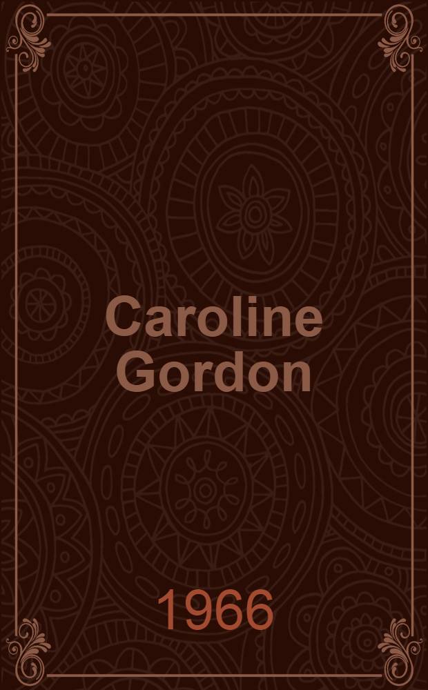 Caroline Gordon