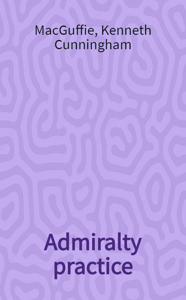 Admiralty practice