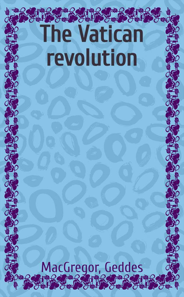 The Vatican revolution