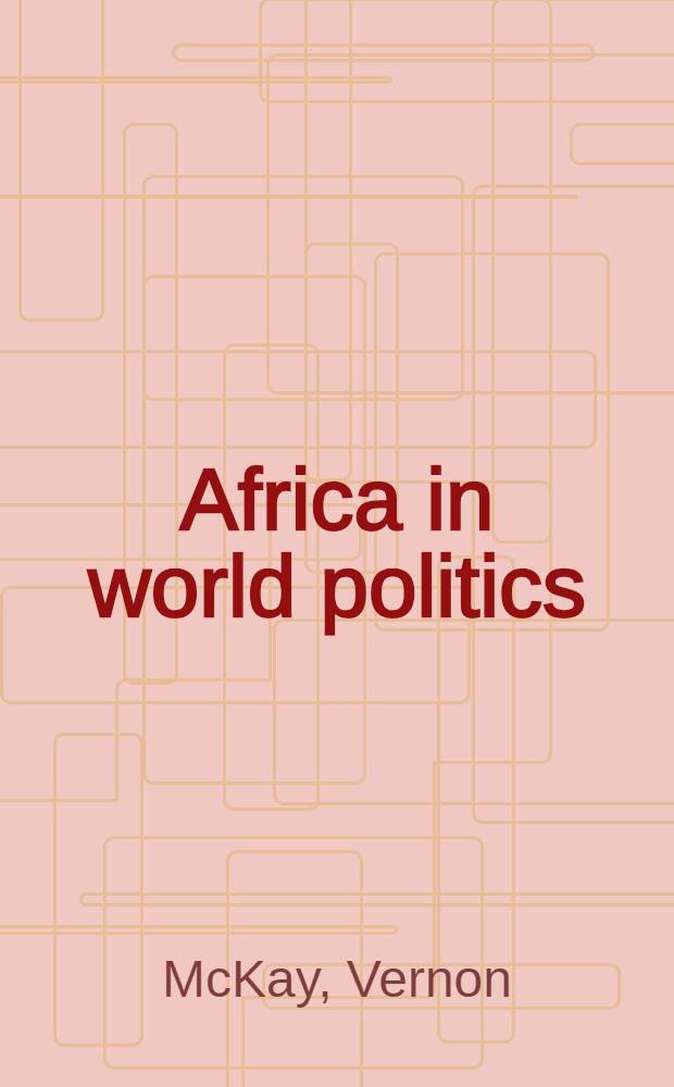 Africa in world politics