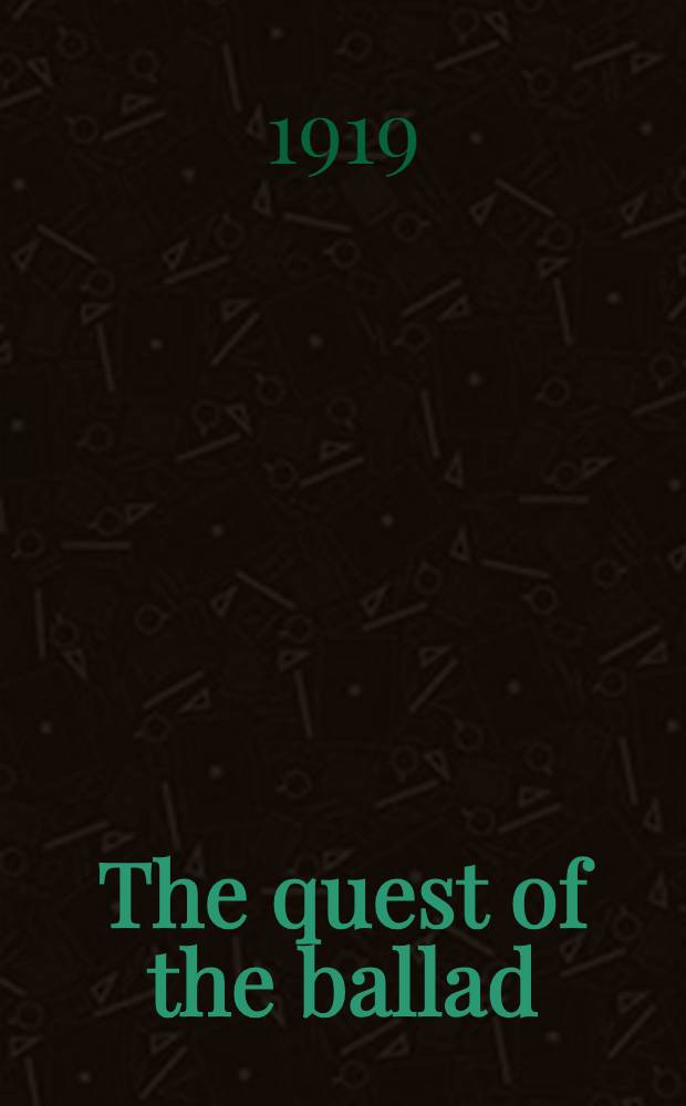 The quest of the ballad