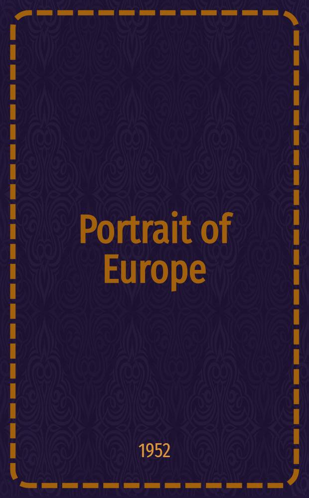 Portrait of Europe