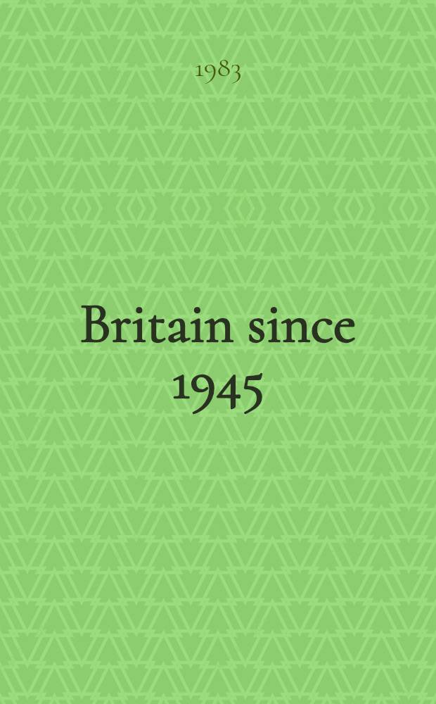 Britain since 1945