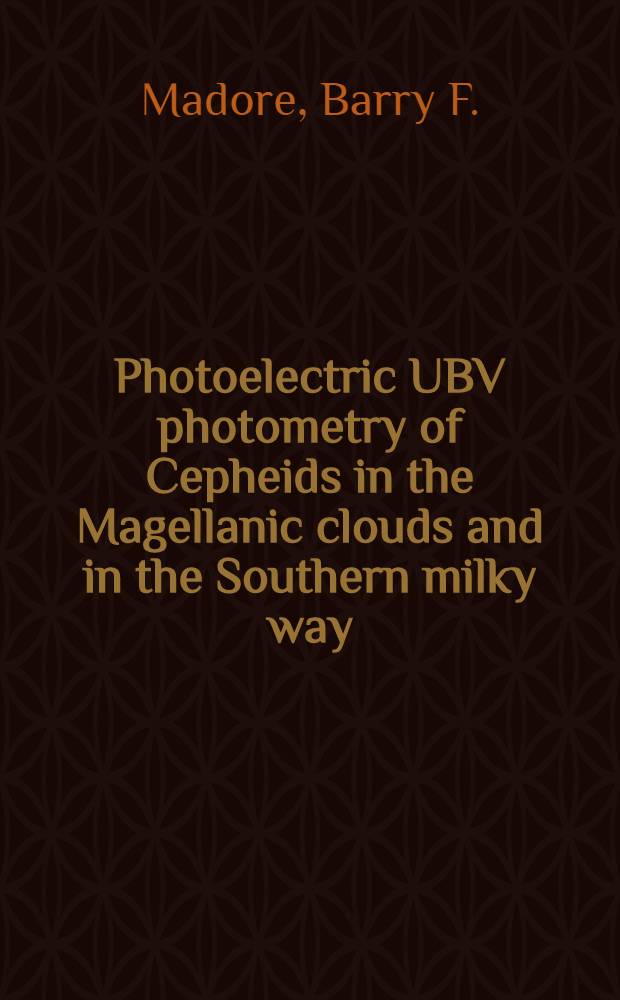 Photoelectric UBV photometry of Cepheids in the Magellanic clouds and in the Southern milky way