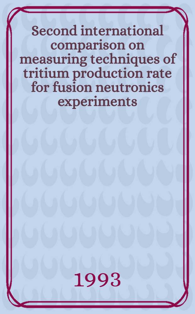 Second international comparison on measuring techniques of tritium production rate for fusion neutronics experiments (ICMT-2)