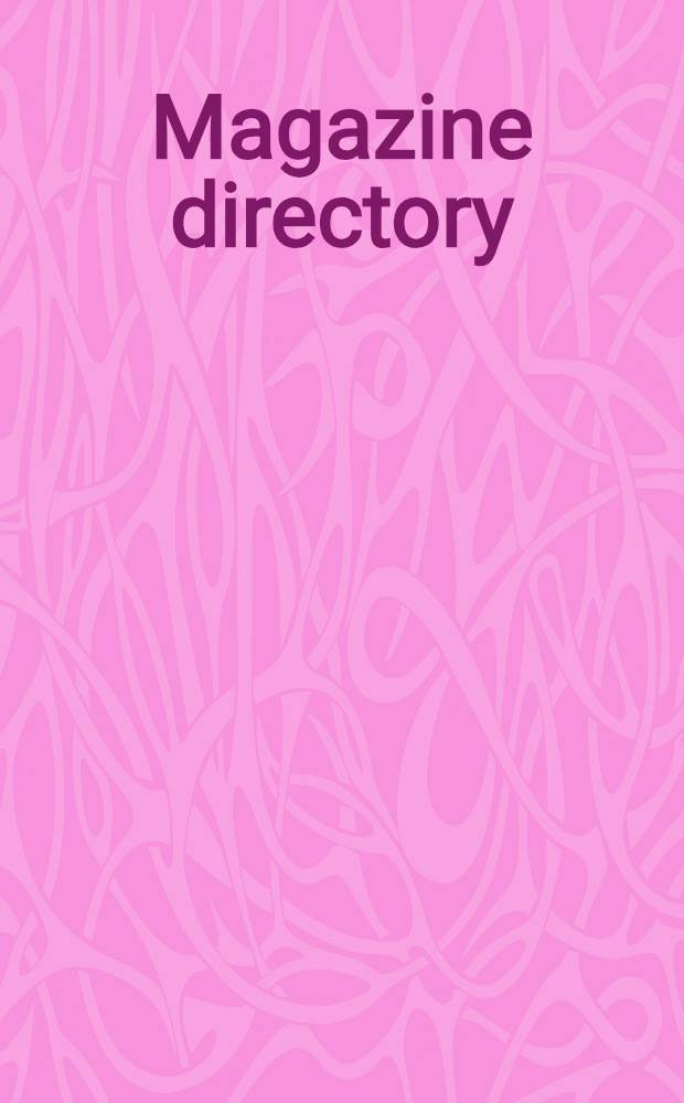 Magazine directory