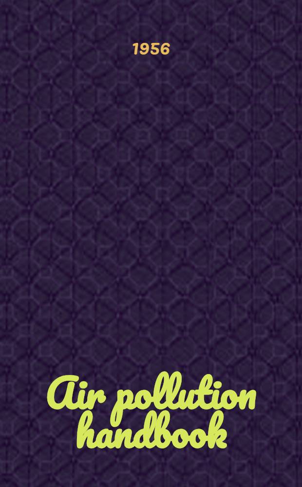 Air pollution handbook