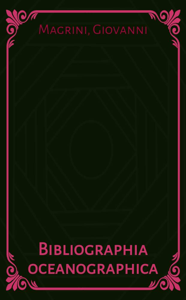 Bibliographia oceanographica : Vol. 1, 1928 - 2, 1929, 11