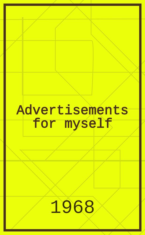 Advertisements for myself
