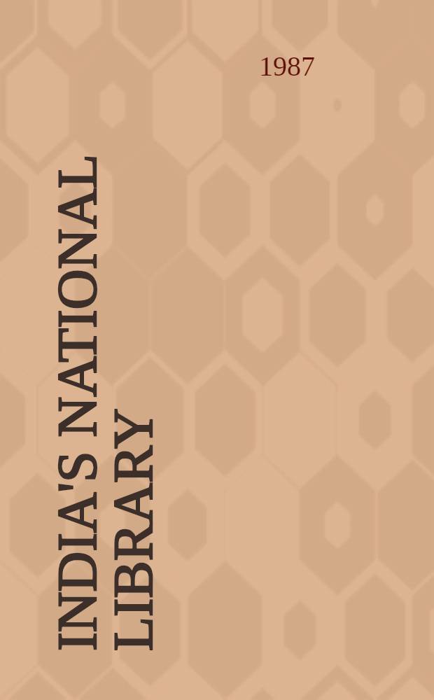 India's National Library : Systematization a. modernization