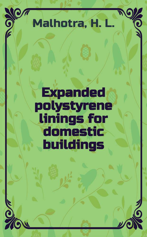 Expanded polystyrene linings for domestic buildings