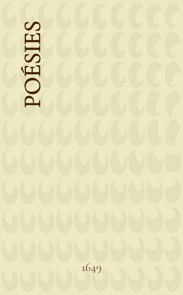 Poésies
