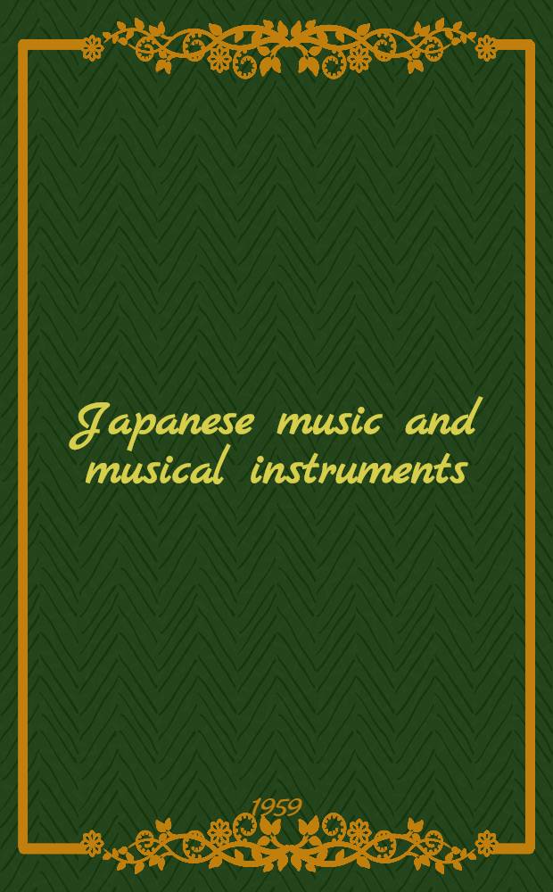 Japanese music and musical instruments