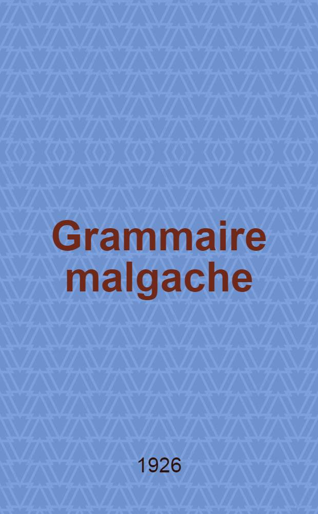 Grammaire malgache