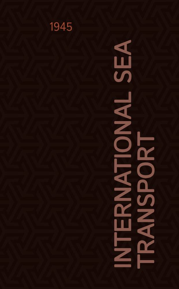 International sea transport