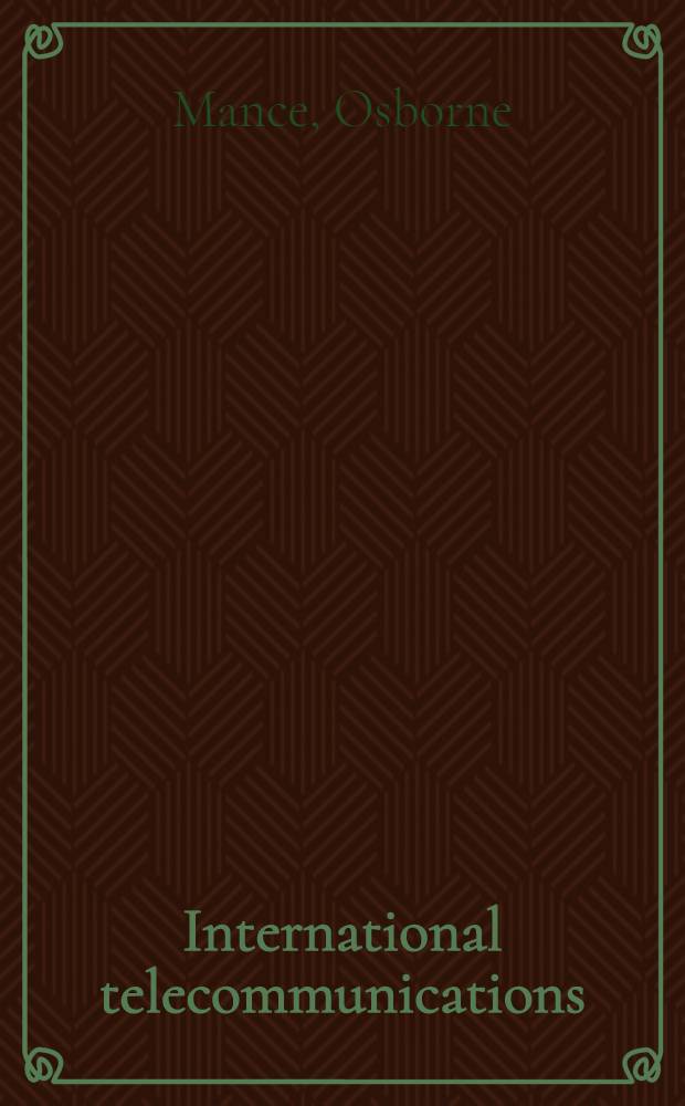 International telecommunications