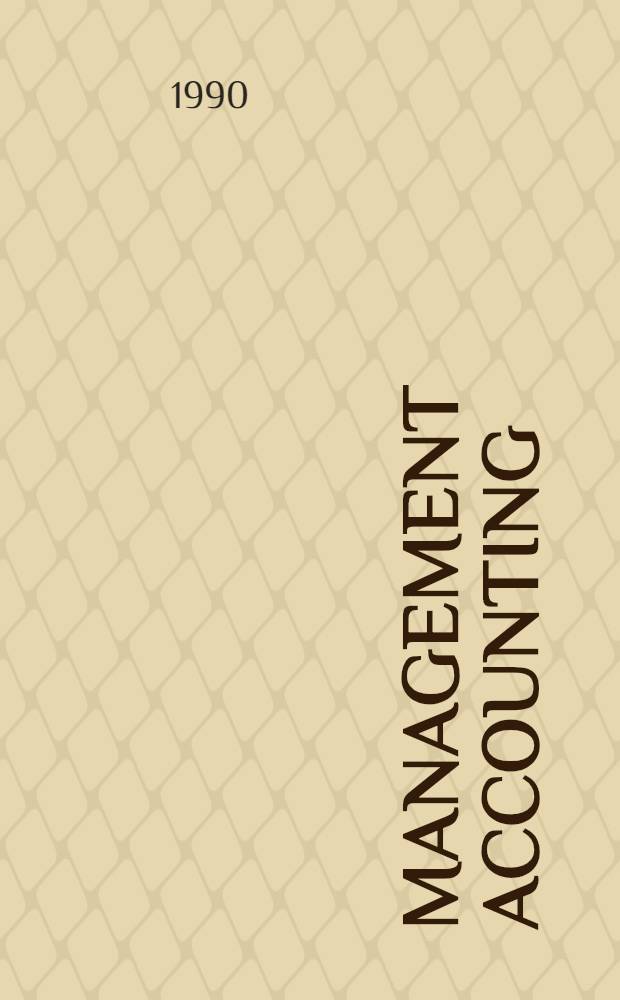 Management accounting : Offic. terminology of the CIMA