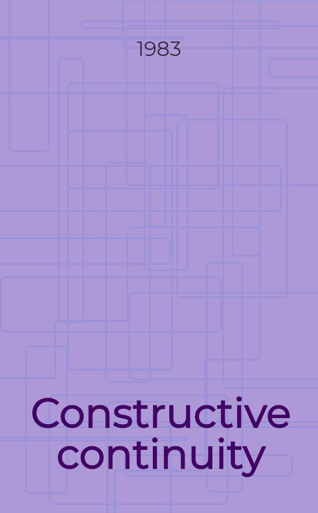 Constructive continuity