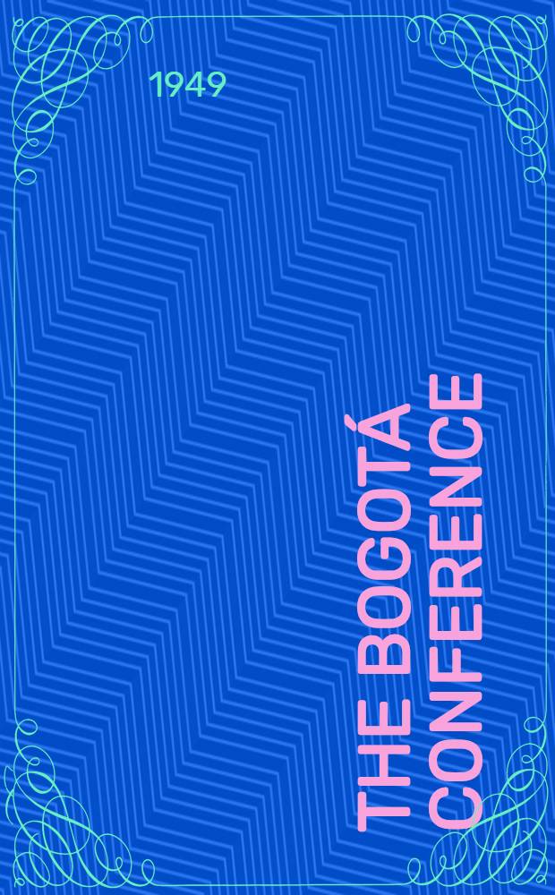 The Bogotá conference