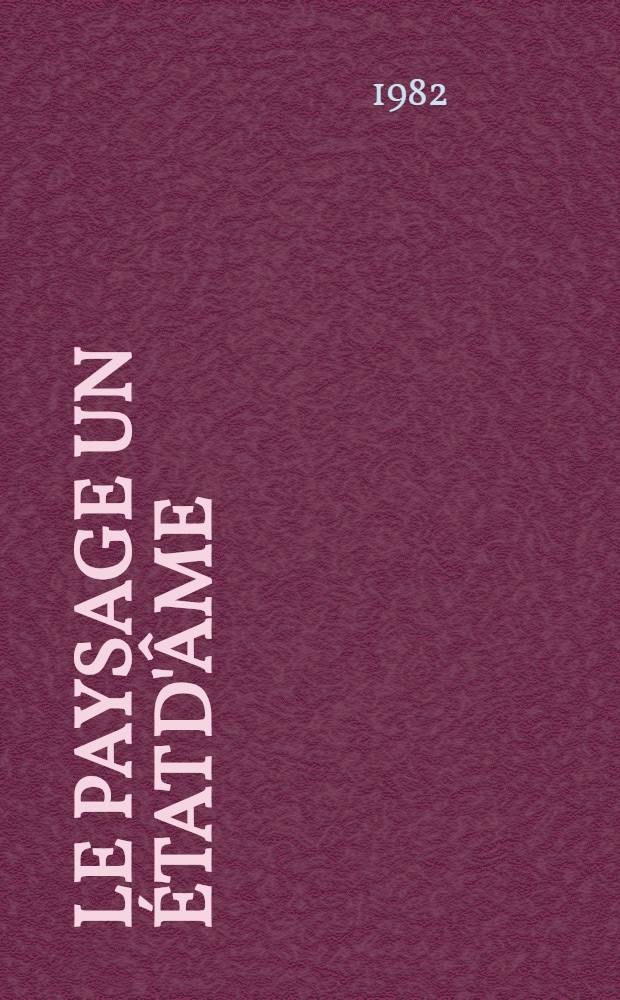 Le paysage un état d'âme : Album