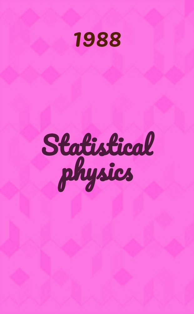 Statistical physics