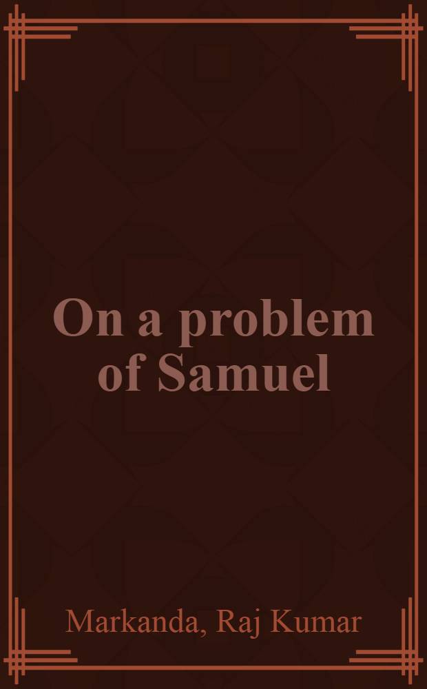 On a problem of Samuel