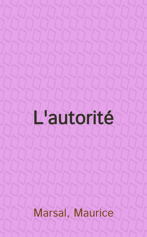 L'autorité